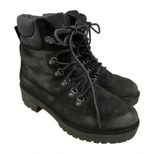 Timberland Courmayeur Size 6.5 Waterproof Hiking Boots Nubuck Leather Lug Sole